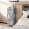 Modern Freestanding 2-Drawer Bathroom Floor Cabinet with Open Storage Shelf and Foot Pads